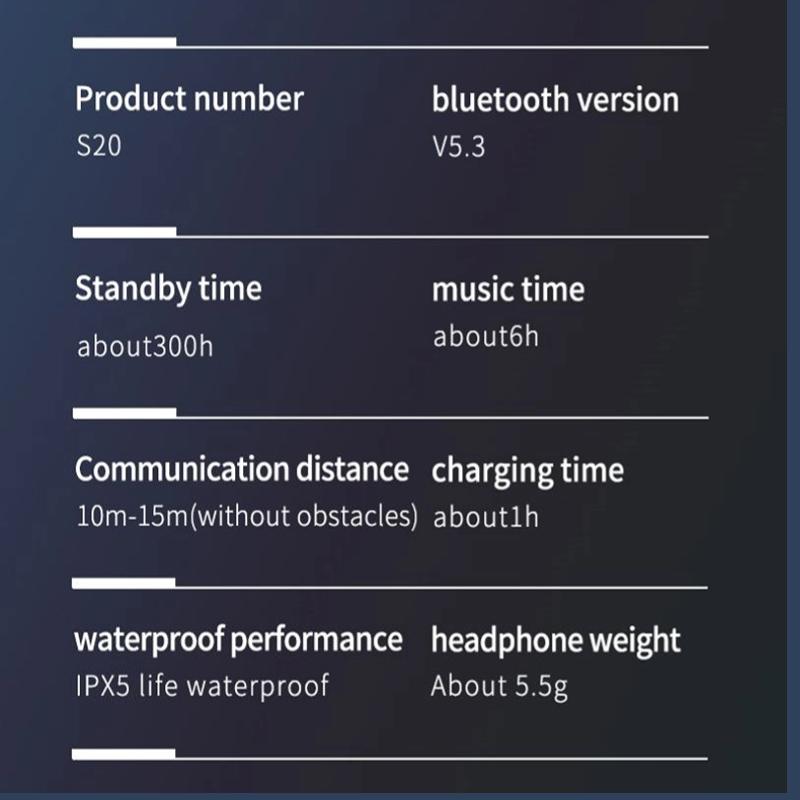 Мини-зажим для ушей с сенсорным управлением, беспроводная гарнитура с шумоподавлением, TWS Bluetooth 5.3, HIFI, стереомузыкальные наушники, наушники с одним ухом, наушники для киберспорта