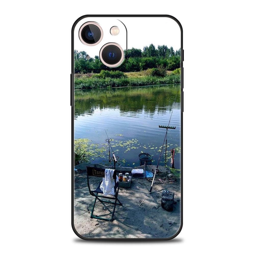 Рыбалка Чехол для телефона Для iPhone 16 13 15 14 12 11 Pro MAX XR X SE XS 7 8 Plus Мягкий ТПУ Чехол-оболочка