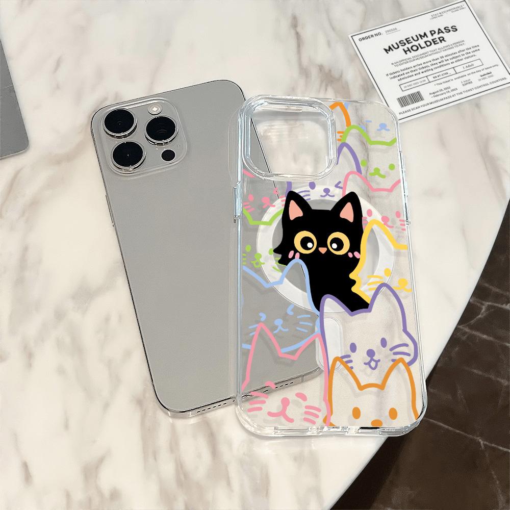 Магнитный чехол для телефона для iPhone 11 12 13 iPhone 13 14 15 Pro 15 16 Pro Max Samsung A15 A16 A25 A26 A55 A56 S25 S24 S22 S23 Ultra S25 Edge