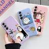 Totoro Anime Phone Case For iPhone Samsung A55 S24 FE S25 M35 Xiaomi Redmi Note 13Pro 14C Huawei Honor 200 Realme Shockproof Anti-Scratch Matte Cover