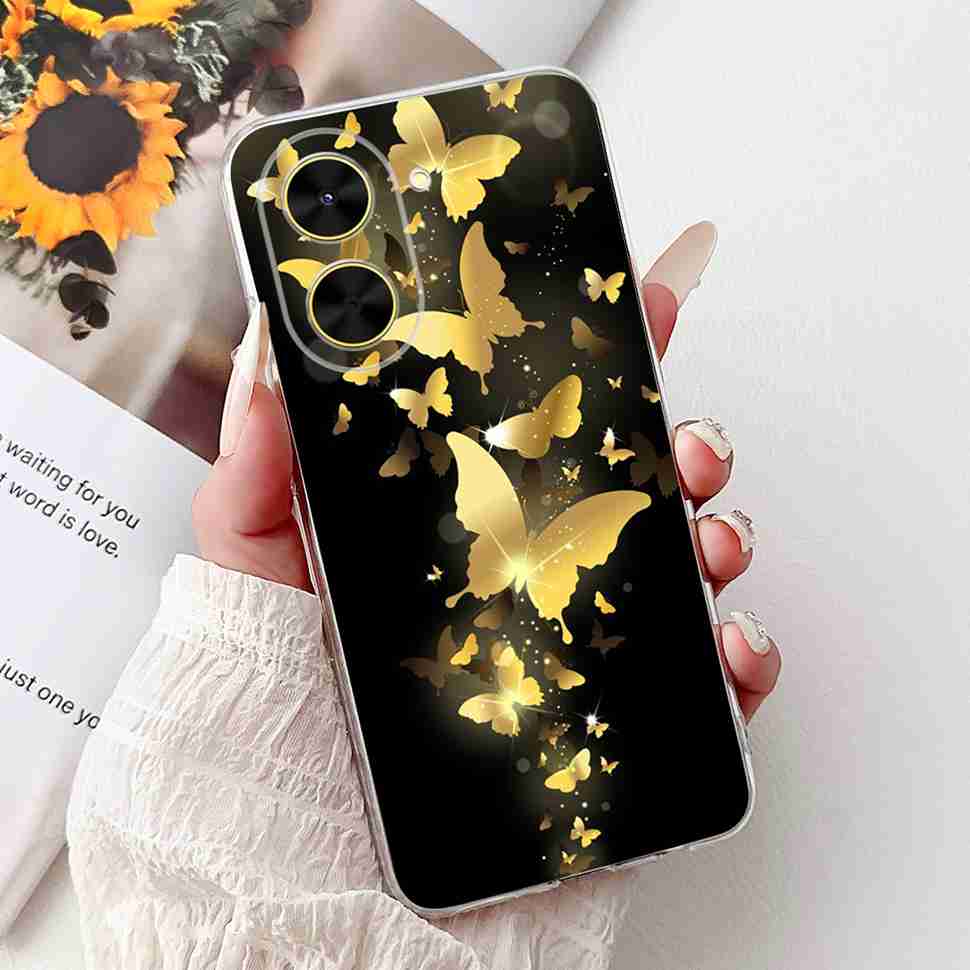 For Xiaomi Redmi A5 NFC Casing Pink Pattern Cover Soft Silicone Phone Case For Redmi A5 RedmiA5 NFC A5NFC 5G Protectors Bumper