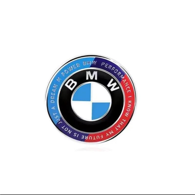 NNEJ4 Aluminium Car Steering Wheel Center Emblem Badge Cap Sticker Sticker For All BMW E46 E39 E38 E90 E60 E36 F30 F20 X1 Accessories