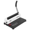 Coil Spiral Binding Machine, Manual Book Maker 34-Holes Binding 120 Sheets, Punch Binder Adjustable 3/16" - 9/16" Coil Binding Spines, for Letter
