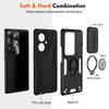 Sliding Window Metal Finger Card Holder Protective case for Reno 11F Reno 11 Pro Reno 10 Reno 8 7 Lite 7Z Multiple Bracket Cover