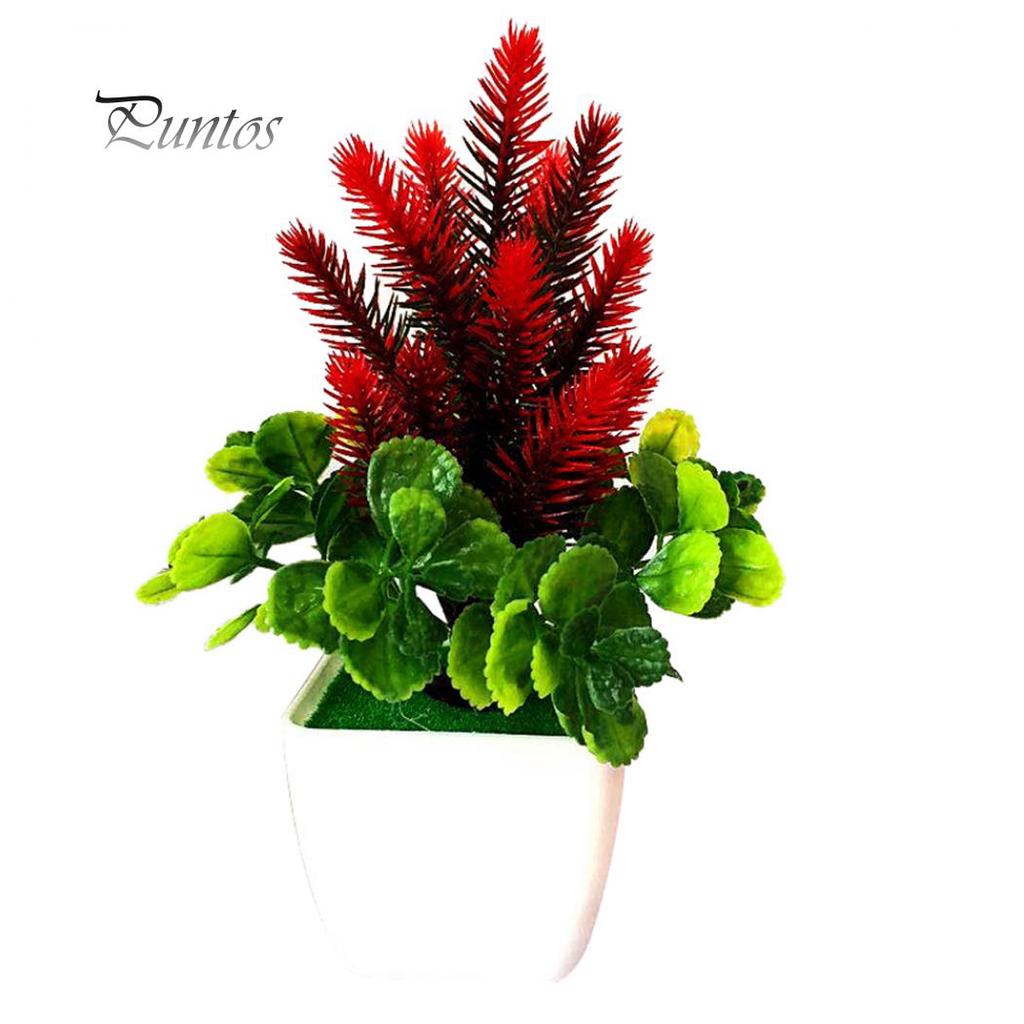 Искусственный пластиковый цветок в горшке для декора помещений