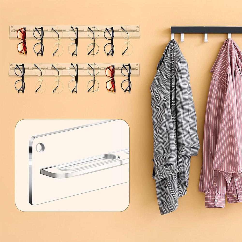 Акриловый стеллаж для хранения очков Настенный стеллаж для очков Окружной стеллаж для демонстрации Прозрачный стеллаж для очков