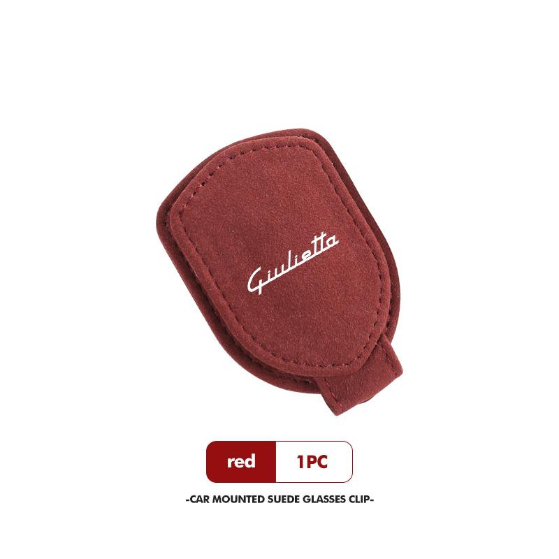 2026 Hot Sticker For Alfa Romeo Car Sun Visor Clip Glasses Cards Magnetic Sunglasses Bracket GT Stelvio F1 Brera Volante Tonale 