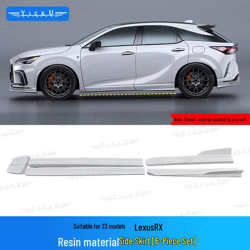 Комплект карбонового обвеса для Lexus RX350/500 (Передний сплиттер, Расширители арок, Задний диффузор, Пороги, Спойлер на крышку багажника, 2023-2025)