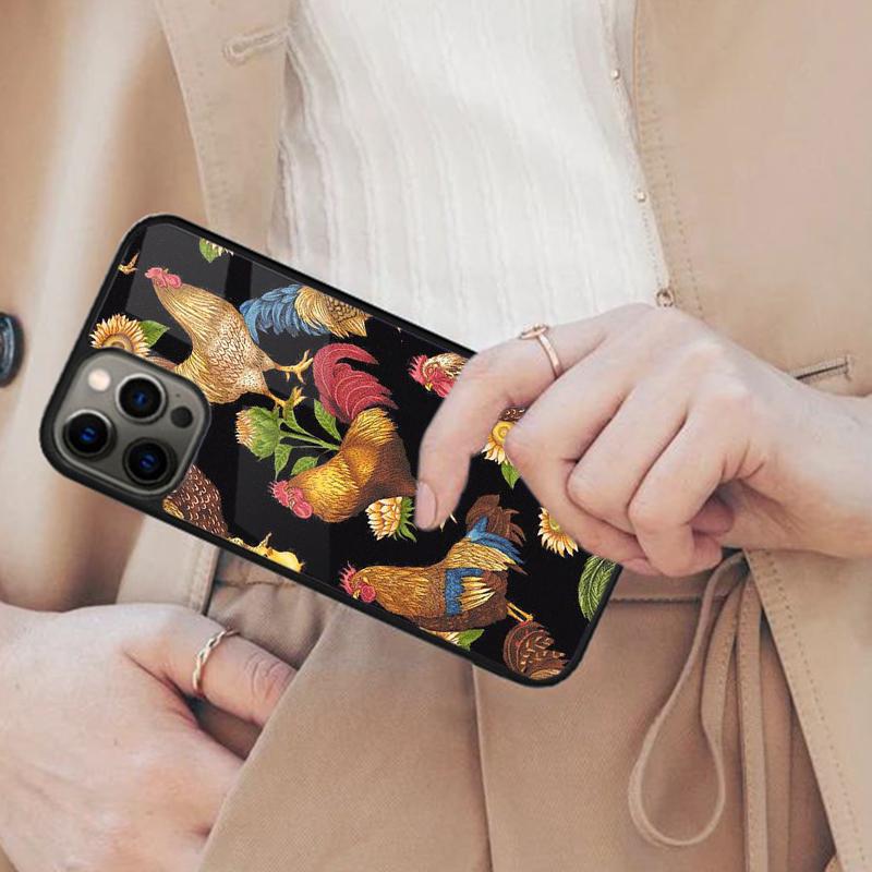 Chicken Pattern Magnetic Phone Case For APPLE iPhone 17 Air 16 14 13 12 Pro Max 15 Plus Wireless Charge With MagSafe Cover