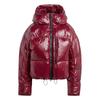 Stella McCartney Truenature Padded Logo Short Loose Zip-Puffer Jacket Women jackets Dark-Red IW3843