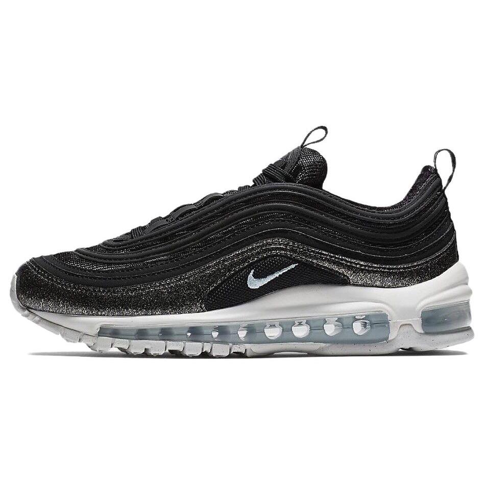 Nike Air Max 97 Синтетическая кожа Устойчивая к истиранию Низкие детские кроссовки для бега Черный Подростковые AH9153-001