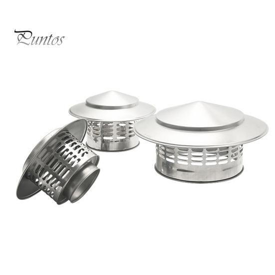 Крышка круглого дымохода с сетчатым экраном, конический верх, металлический чехол для дымохода, устойчивый к погодным условиям, внешняя крыша, конический верх, дождезащитный чехол для дымохода камина