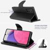 Coque pour smartphone - Booling - pour Samsung A33 5G - Effet Cuir - Fermeture Magnétique - 2 Verres Trempés