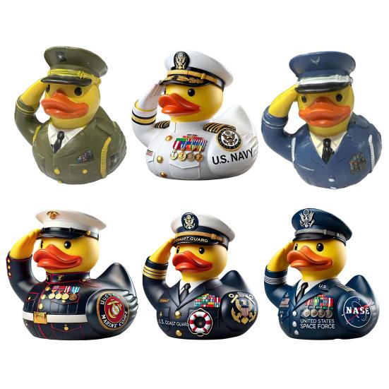 Смола ветеран дань утка статуэтка салют солдатская форма утка статуя животное скульптура домашний офис книжная полка настольное украшение орнамент