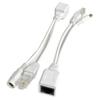 1Pair Пассивный PoE Инжектор и Разветвитель Комплект 12V PoE Инжектор и Разветвитель для Беспроводной Сети