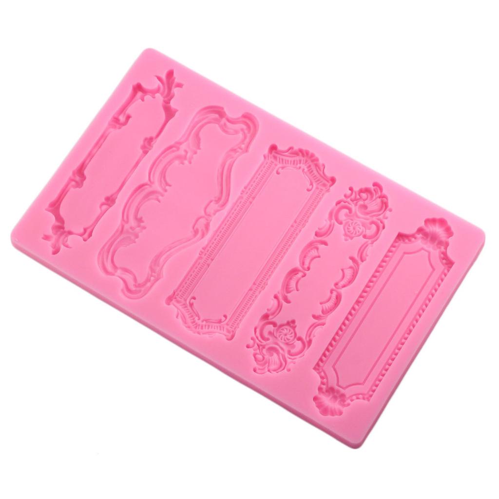 Silicone Molds DIY Cake Baking Cake Border 3D Cupcake Fondant Decorating Tools Candy Chocolate Mould