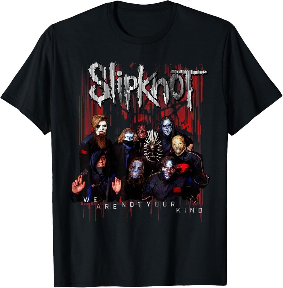 Slipknot Официальная Красная Групповая Футболка We Are Not Your Kind Футболка Унисекс Футболка