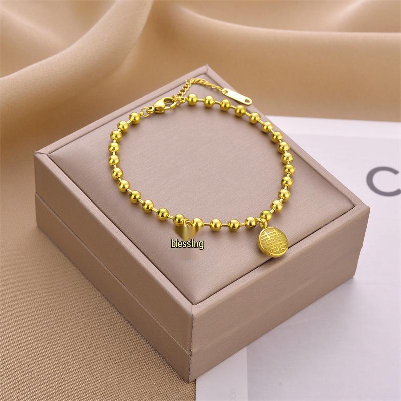 Корейский браслет женской моды из титановой стали Дун Дэмун - Нержавеющий, Высококлассный, Дизайн через границу.