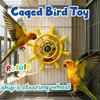 Bite Resistant Interactive Spinning Wheel Rudder Shaped Parrots Rotating Toys  Bird Cage Use