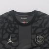 Jordan Paris Saint-Germain Collaboration SS24 Быстросохнущая футбольная рубашка прямого кроя с короткими рукавами Мужские топы Темно-серые DX9823-069