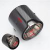 Car Carbon Fiber Exhaust End Tail Tips 73mm in