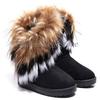 Модные женские сапоги Зимние зимние сапоги Женские хлопковые сапоги из лисьего волоса Удобные теплые женские сапоги