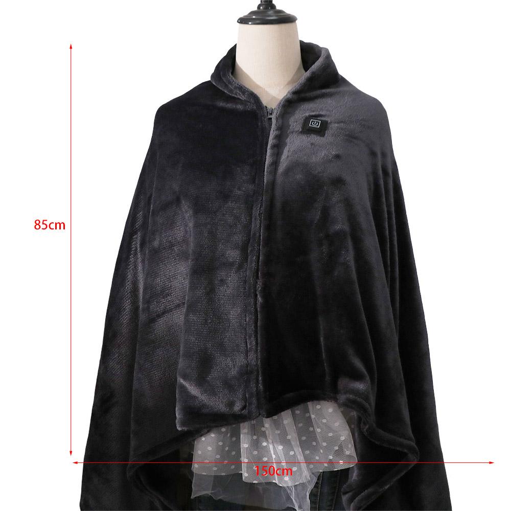 3 Heated Level Heating Blanket 8 Heated Areas Electric Blanket USB Heating Shawl Bed Warming