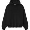 Fear of God Худи из флиса Essentials с тиснением, посадка 90-х, винтажный черный, мужские топы 192DT256210F