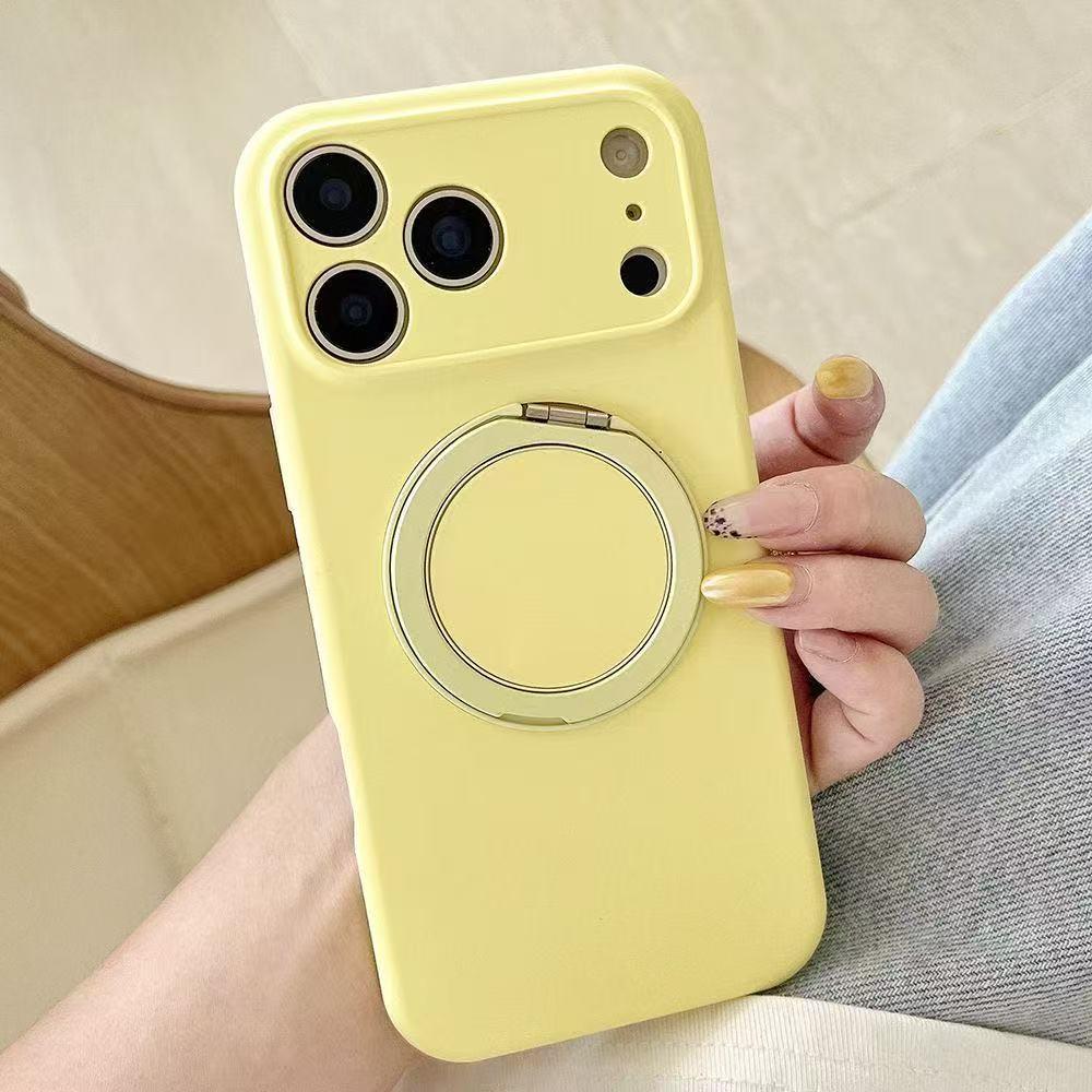 Макаронный чехол-держатель из жидкого силикона с магнитом для iPhone 17 Pro, вращение на 360°, защита от падений