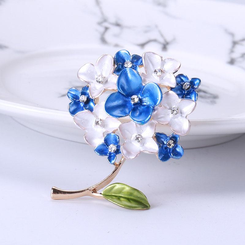 Модные фиолетовые, красные, синие, сиреневые цветочные броши для женщин, свадебная вечеринка, брошь, булавки, подарки
