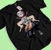 Винтажная футболка с изображением аниме и манги, японская футболка, футболка в подарок.