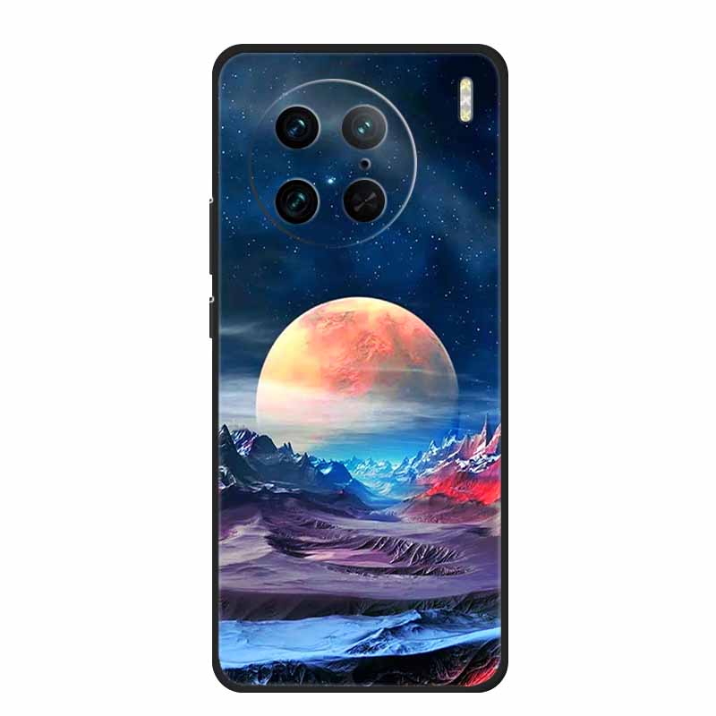 For Vivo X90 Pro 5G Case X 90 Pro+ Lovely Silicone Soft Back Cover Painted Cat Case For Vivo X90 Pro Plus Phone Case Cover Coque