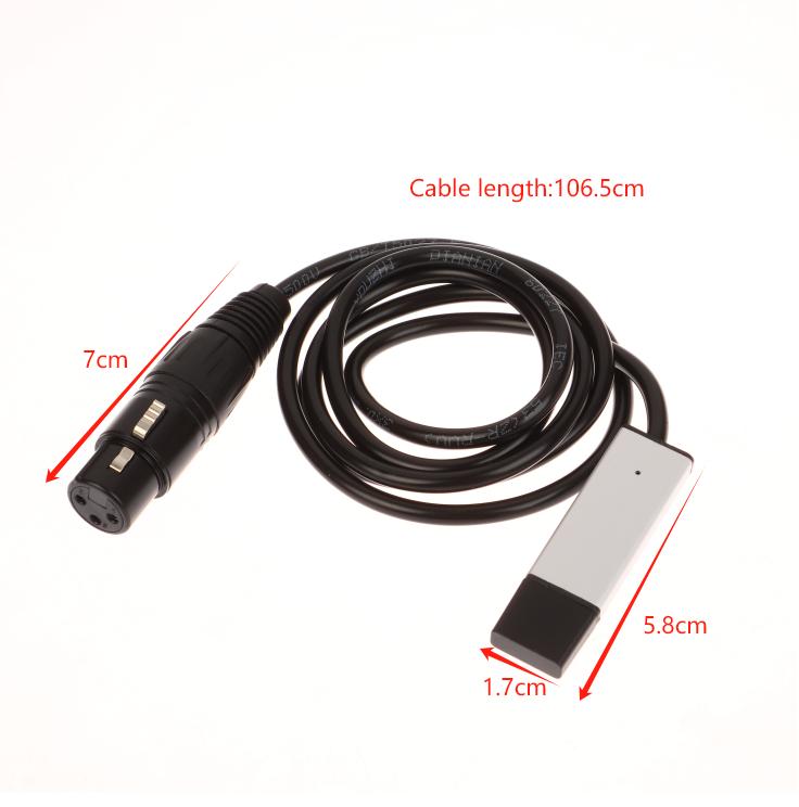 Кабель-адаптер интерфейса USB-DMX для сценического дискотечного света с движущейся головой, кабель для преобразования сигнала контроллера ПК