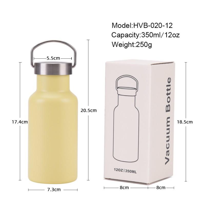 350ml Double-Wall Stainless Steel Travel Mug With Handle Vacuum Insulated Outdoor Sports Daily Use