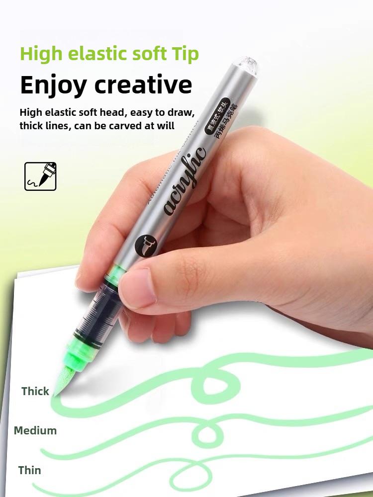 GRASP 120/1 Цвета Акриловые Маркеры Кисти-Ручки для Ткани Рок-Живописи Перо Камень Керамика Холст DIY Канцелярские Товары Художественные Принадлежности