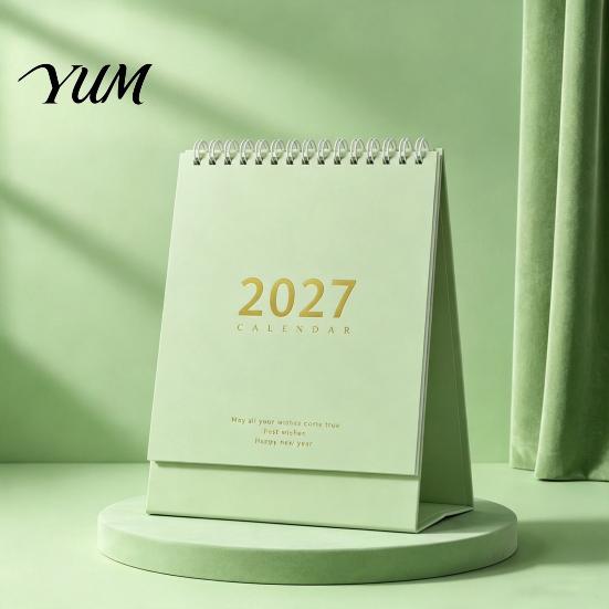 Hardcover Table Calendar Desk 2026-2027, Oct 2026-Dec 2027 14-Month Calendar, Large Academic Planner for Students Desktop Planning, Organizing