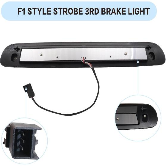 GXARTS 25890530 3Rd Third Brake Light Cargo Lamp High Mount Stop Light Compatible With Chevy Silverado GMC Sierra 1500 2500 3500 HD 2007 2008 2009