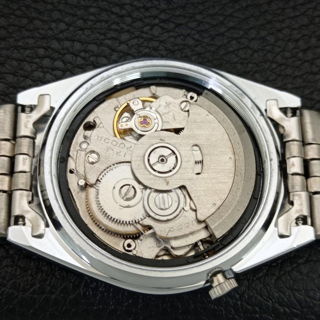 ВИНТАЖНЫЕ ОТРЕМОНТИРОВАННЫЕ МУЖСКИЕ АВТОМАТИЧЕСКИЕ ЧАСЫ SEIKO 5 ЯПОНИЯ БЕЛЫЙ ЦИФЕРБЛАТ a445981-1