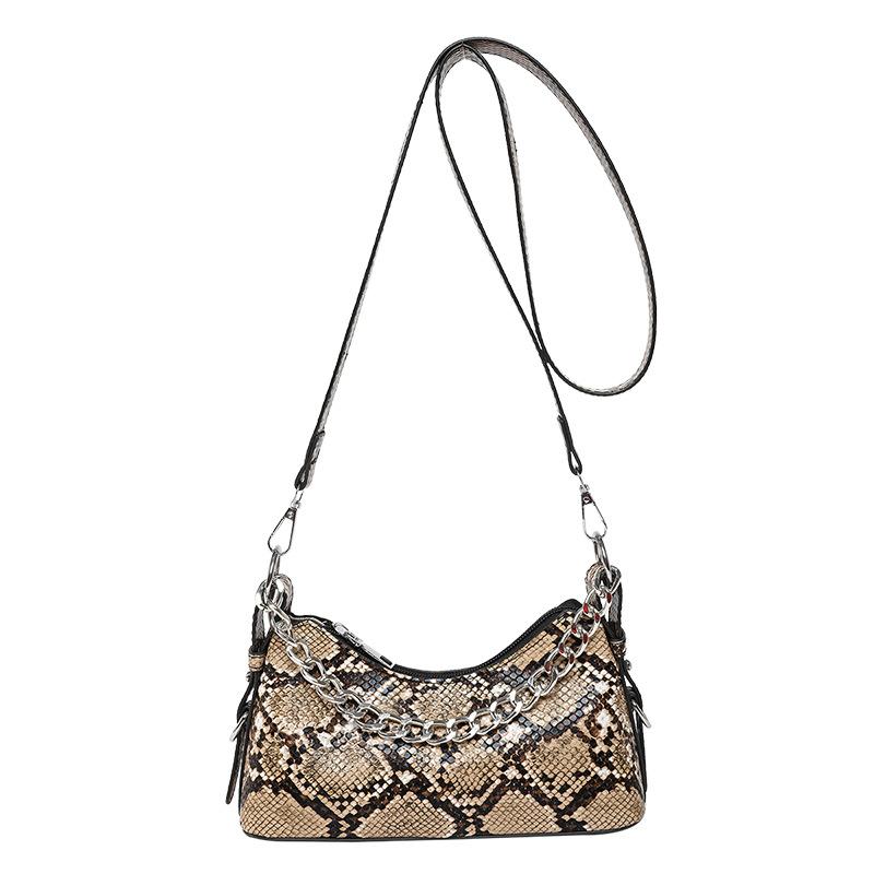 Snakeskin Pattern Fashion Bag Women's New Versatile Shoulder Messenger Bag