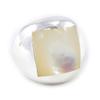 Silver Ring 'Zen' Silver Mother-of-pearl - 20x20 Mm