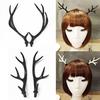 Ручная работа имитация вечеринки косплей рог оленя искусственный DIY повязка на голову рождественский декор оленьи рога аксессуары для волос ручной работы
