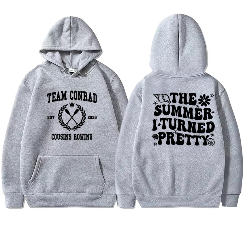 Harajuku Fashion The Summer I Turned Pretty Double Sided Printed Hoodies New Unisex Fleece Sweatshirt Men Women Fleece Pullover