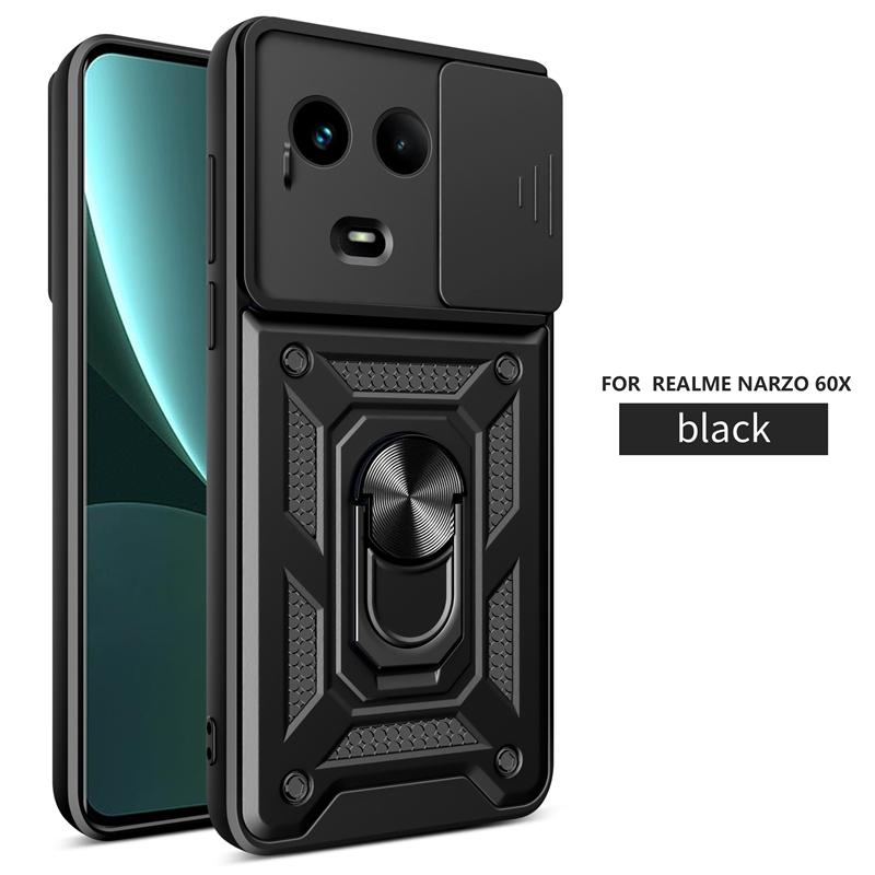 Для OPPO Realme 11 5G Global Case Магнитный держатель кольца Чехол для телефона для Realme11 Realmy 11 5G 6.72" Slide Camera Armor Back Cover