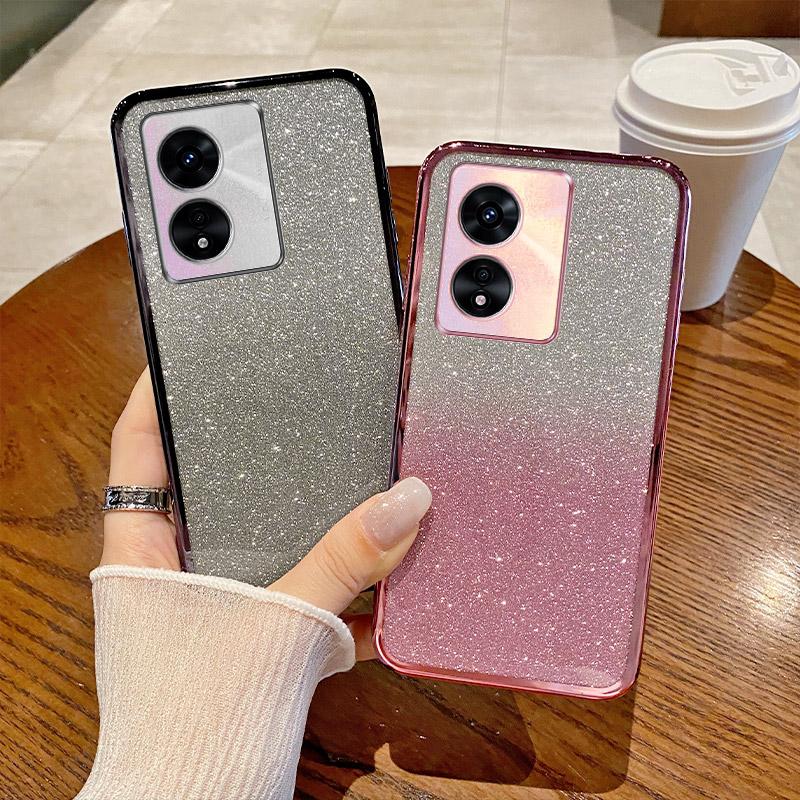Модный яркий блестящий силиконовый чехол для OPPO A91 A92 A92S A93 A93S A94 A97 A98 5G, красочный неоновый чехол для телефона с блестками, Funda