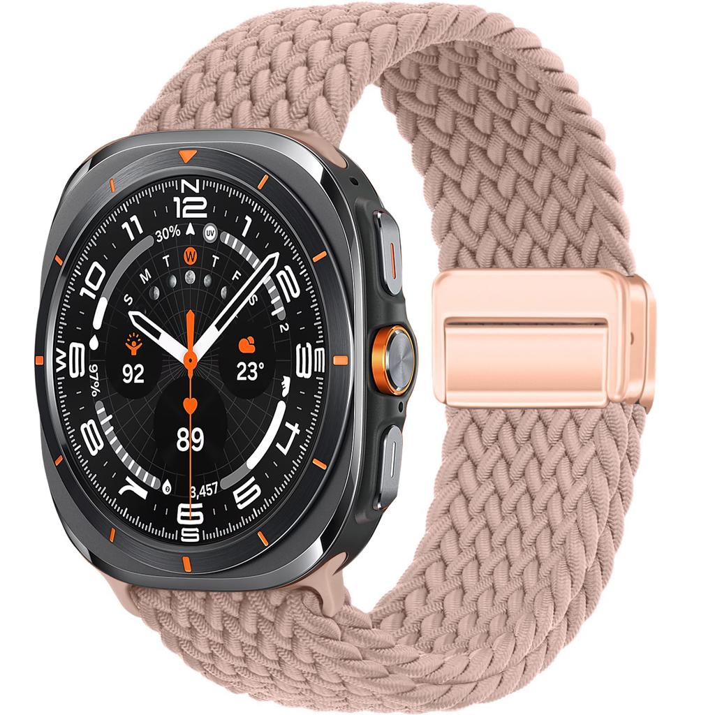 Плетеный ремешок-петля для Samsung Galaxy Watch 7 Ultra Ремешок 47 мм Аксессуары Магнитный нейлоновый браслет Correa Galaxy Watch Ultra Ремешок 47 мм