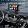 Hippcron Автомобильный плеер Монитор CarPlay Android Авто Мультимедийный плеер 7-дюймовый портативный сенсорный экран Встроенные динамики