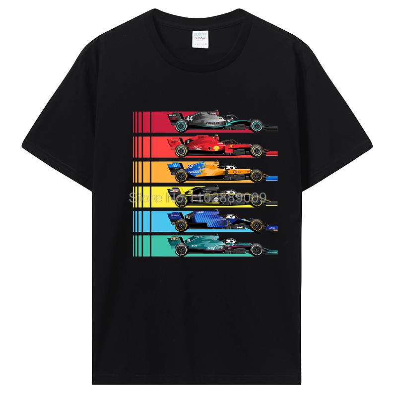 Футболка Team Racing Fans One Racer Lando Norris Футболки Мужские и женские винтажные футболки Футболки из хлопка Футболки Топы