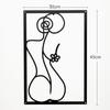 Metal Wall Painting Iron Wall Hanging Decoration Nordic Woman Silhouette Home Decor Macrame Wall Ledges Living Room Decor Gift