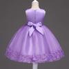 Детское платье Платье принцессы с цветочным узором Однотонное платье для торта