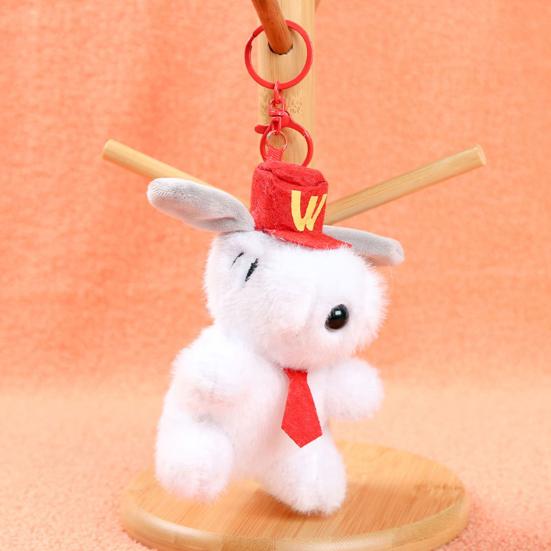 Брелок-подвеска в виде щенка для рюкзака, милая мультяшная одежда, красная шапка, плюшевый щенок, украшение, мягкая игрушка, подвеска для зеркала заднего вида автомобиля, украшения, подарки